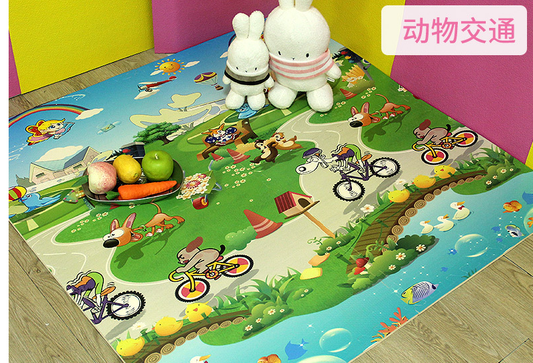 Animal Bicycle Theme Foam Jigsaw Mat