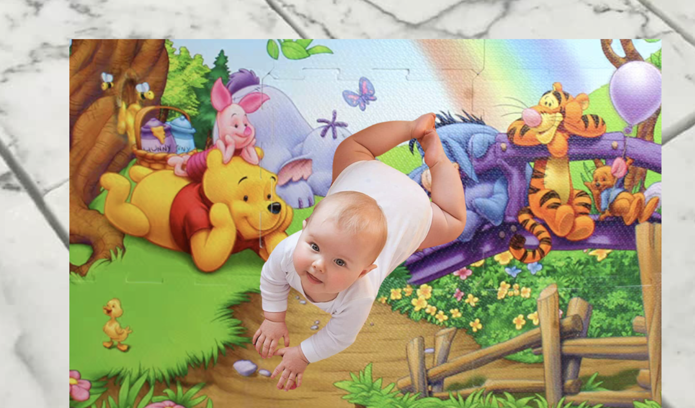 Awesome Cartoon Character Winnie the Pooh Foam Jigsaw Mat